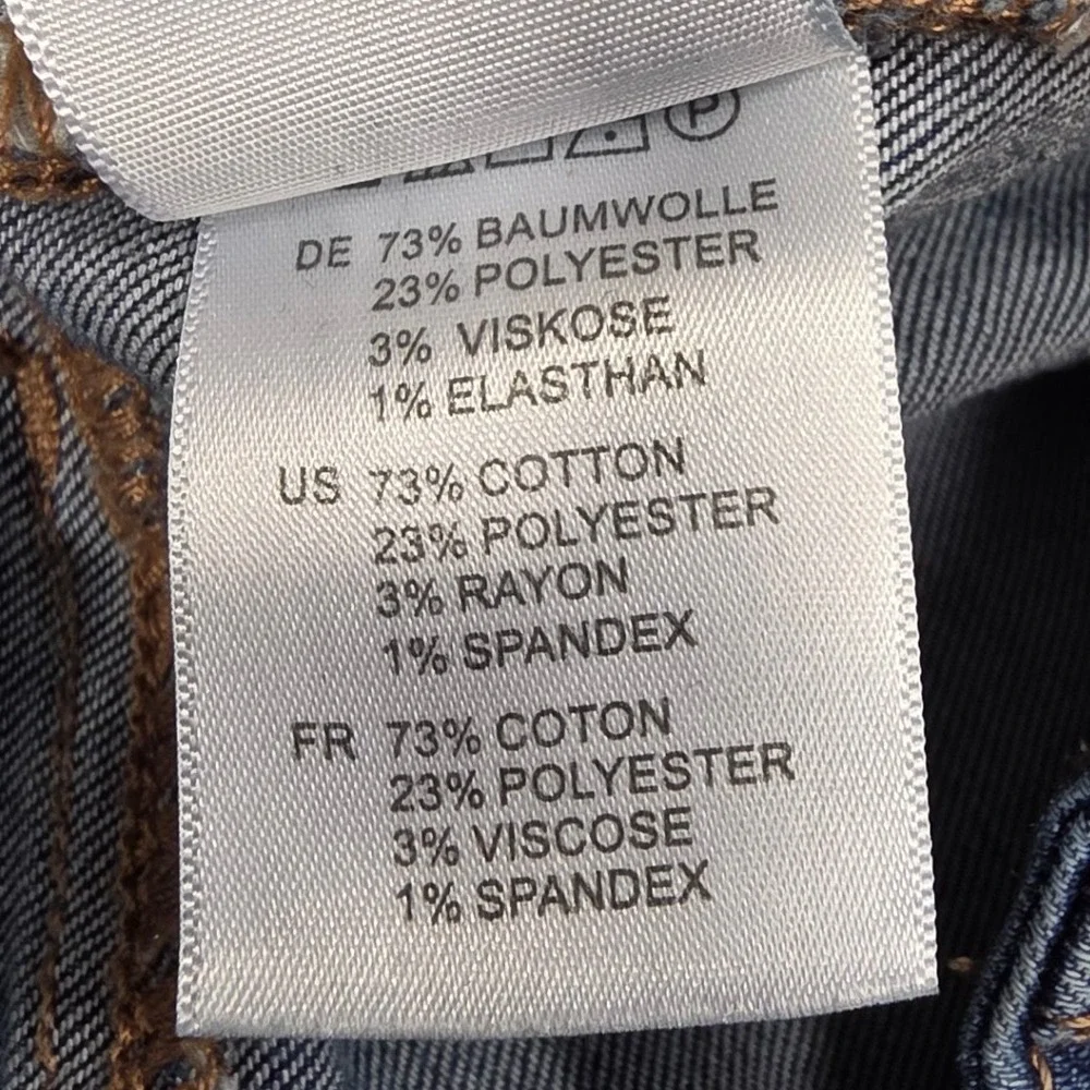Articles‎ of Society Distressed Skinny Jeans Medium Wash Raw Hem Size 28